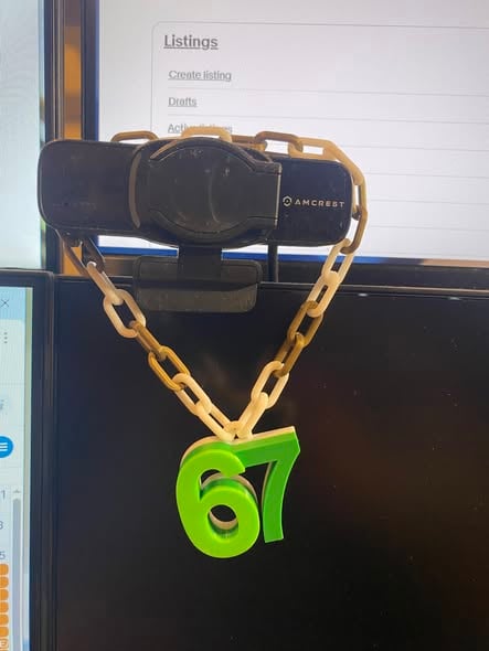 Custom Number Chain Necklace